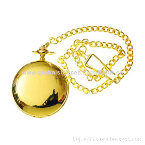 2014 Shenzhen watch factory new design Japanese quartz movt brass IPG plated music pocket watch